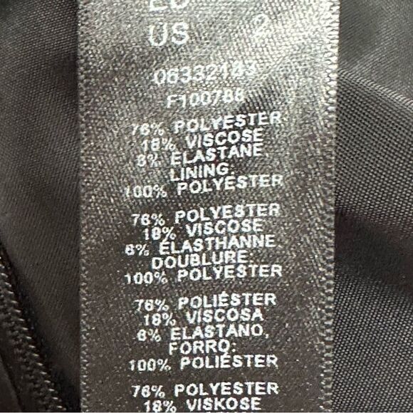 asos size 2 Black Lined Midi Skirt NEW with tags - Picture 11 of 14